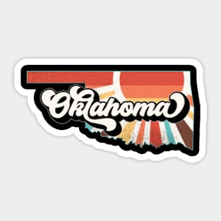 Oklahoma State Map Sticker